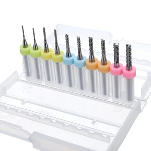 Набор твердосплавных сверл, 10 шт.компл., 1-3 мм