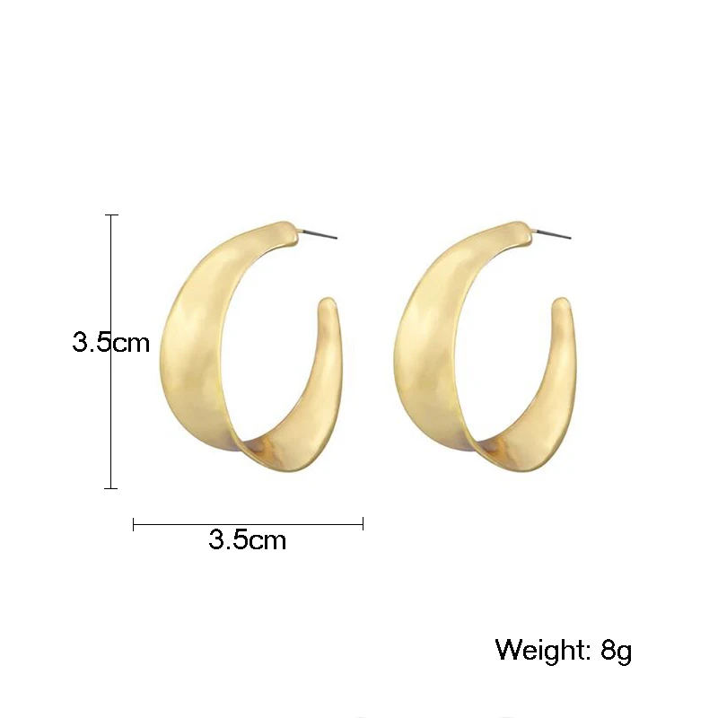 Женские круглые сережки гвоздики Amaiyllis простые золотистые геометрические серьги