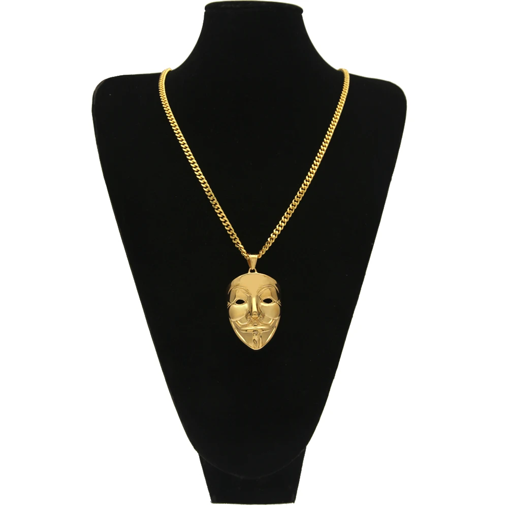 Женское винтажное ожерелье с подвеской в виде маски-убийцы | Украшения и