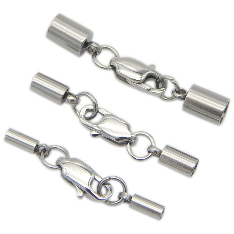 5 шт./лот заглушки из нержавеющей стали зажимные кольца для лобстеров коннекторы