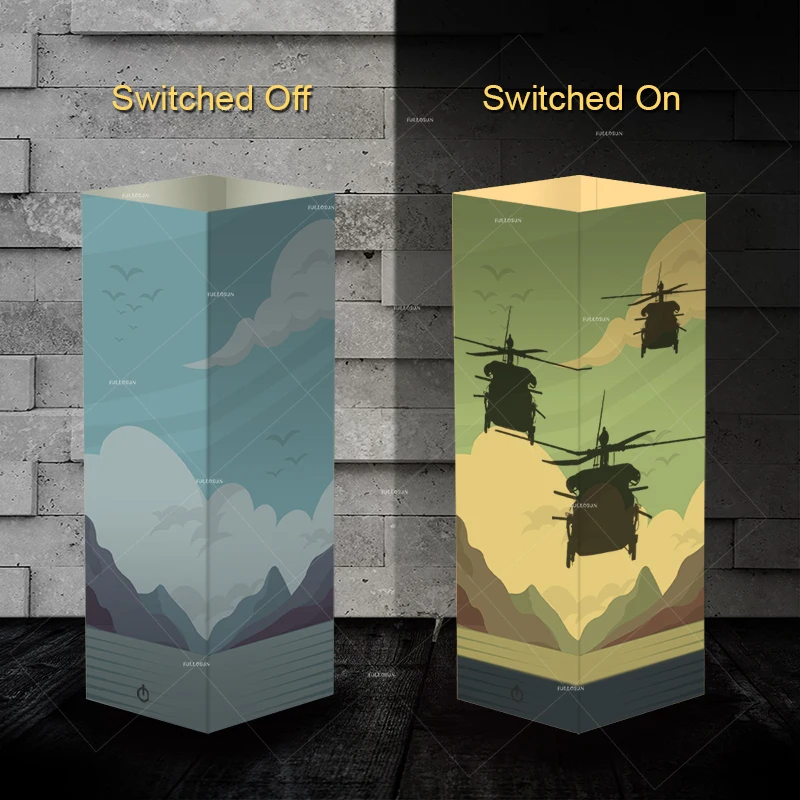 Самолет наркомании Творческий вертолет Дизайн Новый ТЕНЬ светодиодный ночник