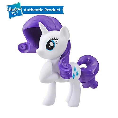RARITY FurReal Friends, My Little Pony с рисунком из мультфильма «Мой Маленький Пони»; классические 3-дюймовая пленка фиолетовый вентилятор фигурка пони Сумерки маленькие пони кукла с отлитым в форму волос Подарки коллекция - Color: RARITY