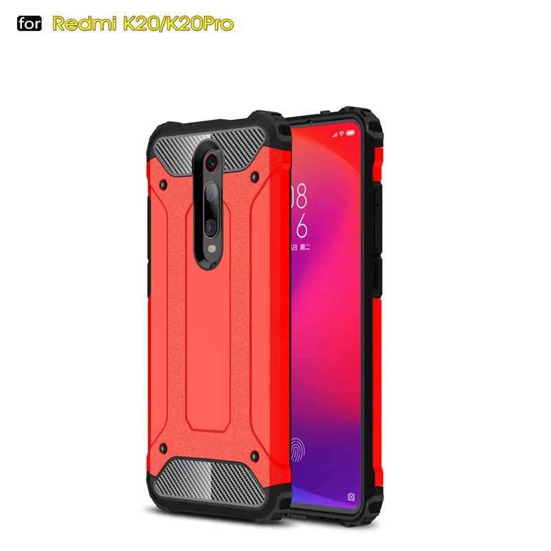 Luxury Armor Shockproof Case For Xiaomi Redmi K20 Pro Mi9t Mi 9T 9 CC9 CC9E A3 Lite Redmi Note 8 7 7A 8A 10 8T Soft Bumper Cover