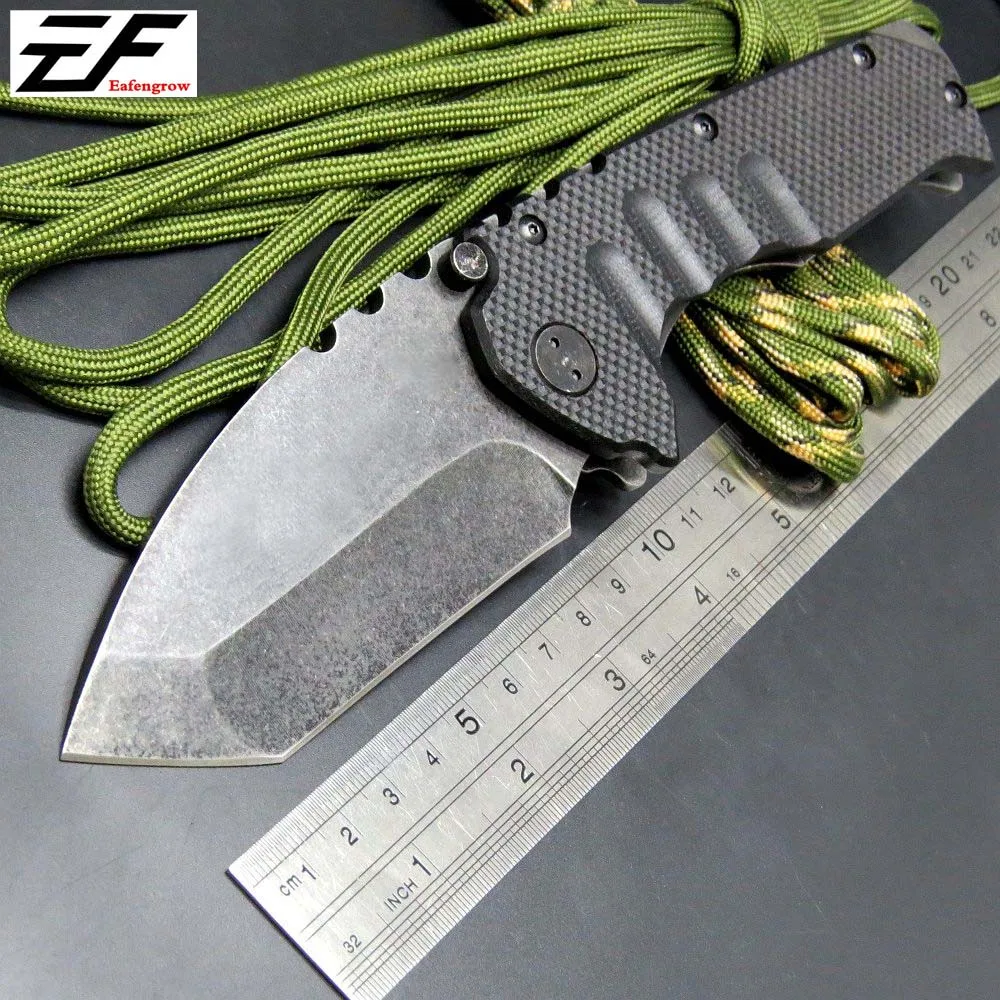 Eafengrow mdf-3 складной нож Stonewash Сталь ручка 440 лезвия Охота Складной Открытый Отдых