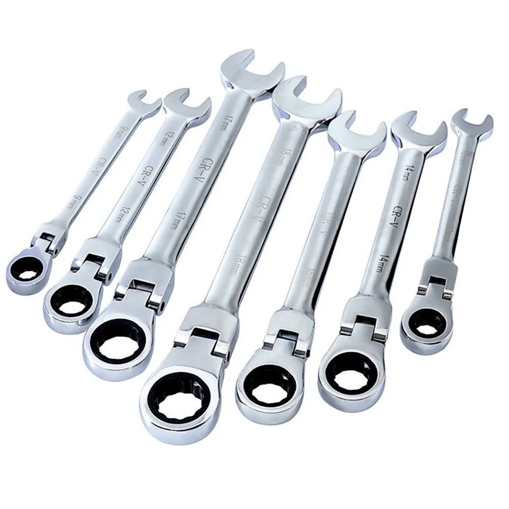 1Pc Multifunction Ratchet Wrench Head flexible Combination universal Key to Professional repair tools 8mm-19mm | Инструменты