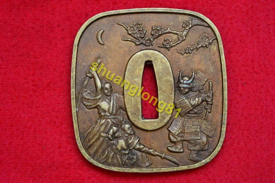 Very Nice Strong High Quality Japanese Alloy Guard Tsuba For Samurai Katana Sword Knife Wakizashi W Warrior |