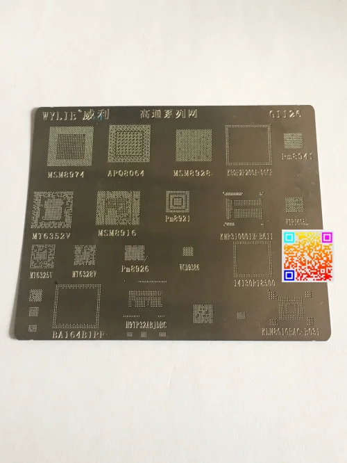2 шт./лот BGA трафарет реболл для Qualcomm серии MSM8974 APQ8064 MSM8928 PM8941 MT6352V MSM8916 PM8921 KMR310001M B611|bga