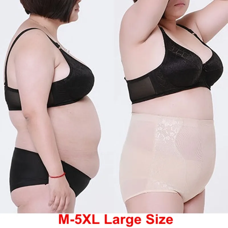 5XL плюс размер женские трусики с завышенной талией дышещее нижнее белье хлопок