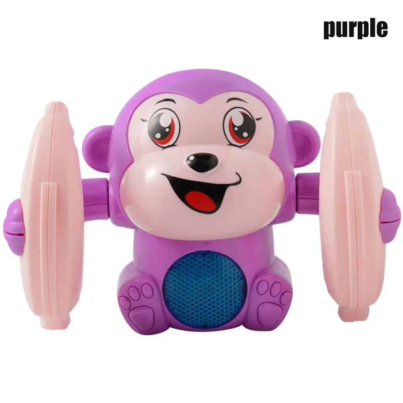 Детская игрушка с голосовым управлением вращающаяся маленькая обезьянка Поющая