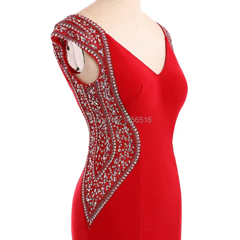 Menoqo красное вечернее платье Русалка длинное банкетное 2019 Robe De Soiree с рукавом