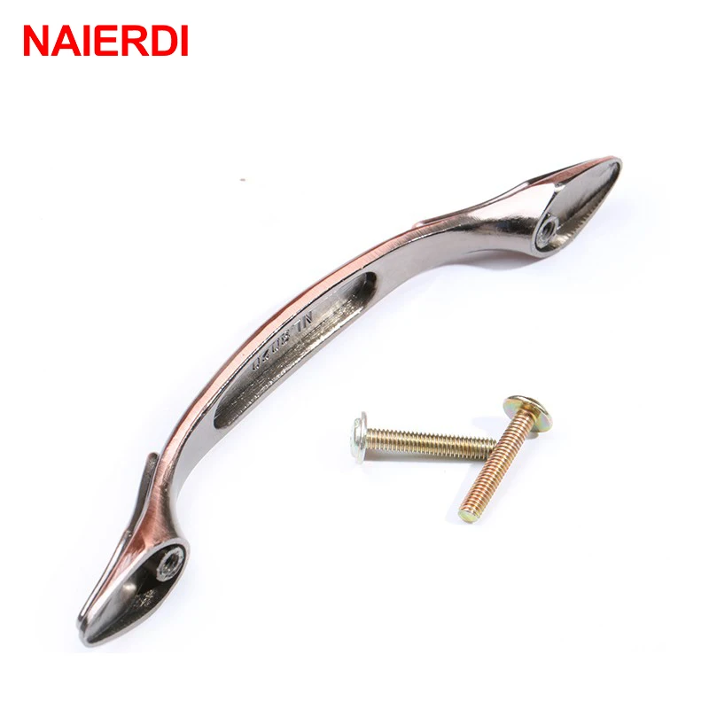 5 шт NAIERDI ручки для шкафа кухонного современный Европейский красный бронзовые