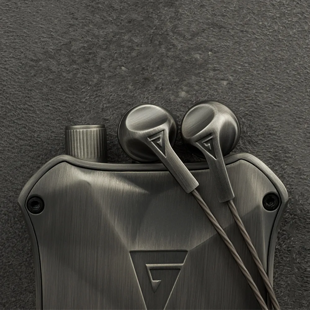 Наушники AUGLAMOUR F200 HiFi 10 мм Graphene Dynamic Driver In Ear с металлическим корпусом из цинкового