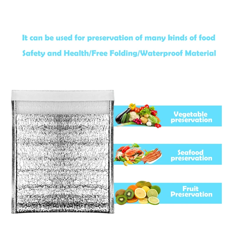 10 шт. сумки из алюминиевой фольги уплотненный изолированный самоблокирующийся