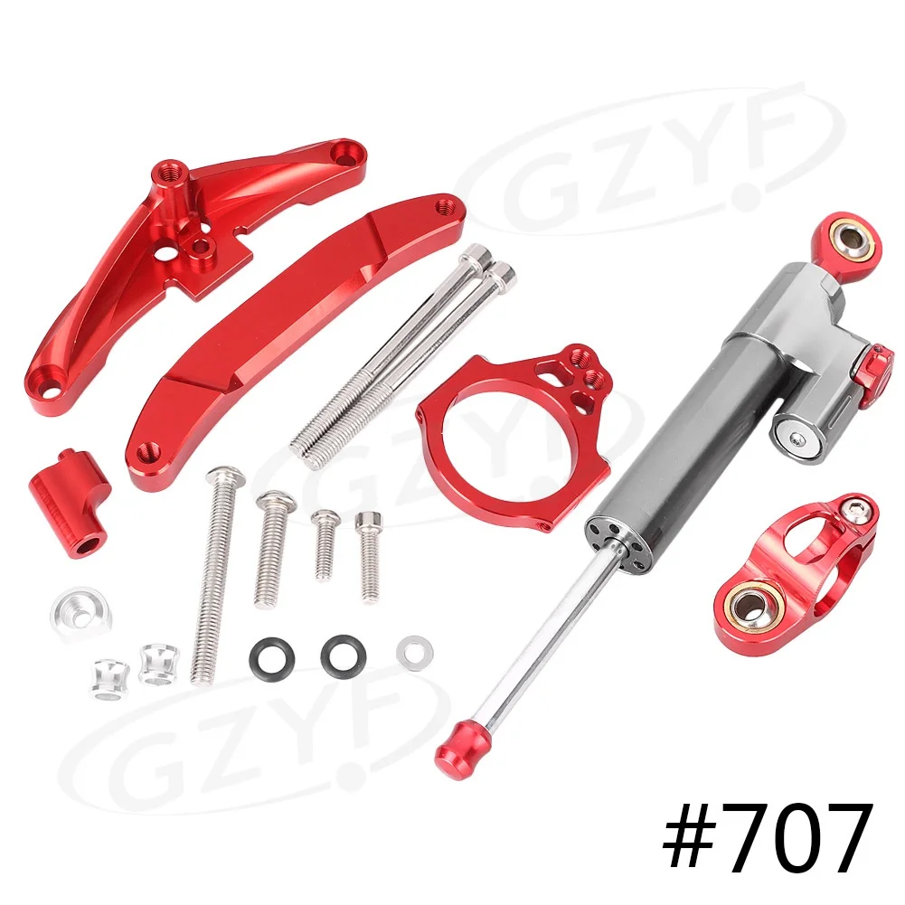 

CNC Steering Damper Stabilizer Safety Control Mounting Bracket For Yamaha FZ1 FAZER 2006-2015 Anodized Surface 28 Colors Availab