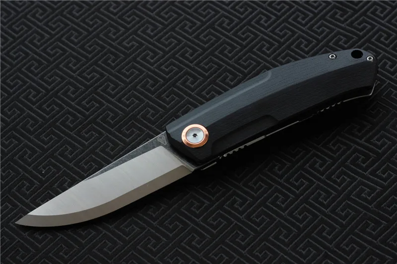 VOUKING G02 складной нож Ножи Лезвие: 12C27N(сатин) Ручка: G10 Открытый Кемпинг Охота Карманный Фруктовый Нож EDC инструменты - Цвет: A