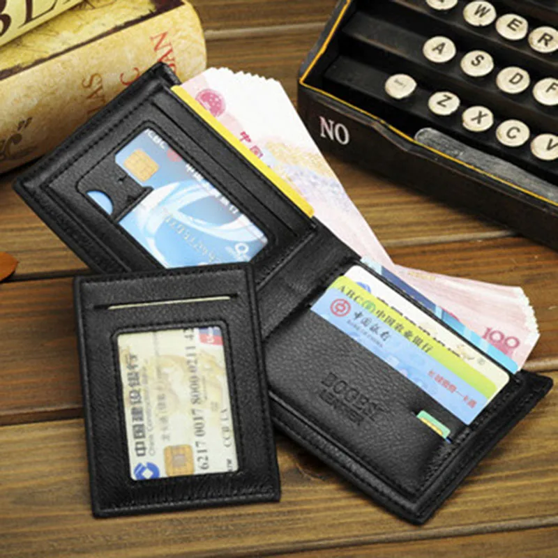 Мужские кошельки со съемными держателями карт черный коричневый кошелек