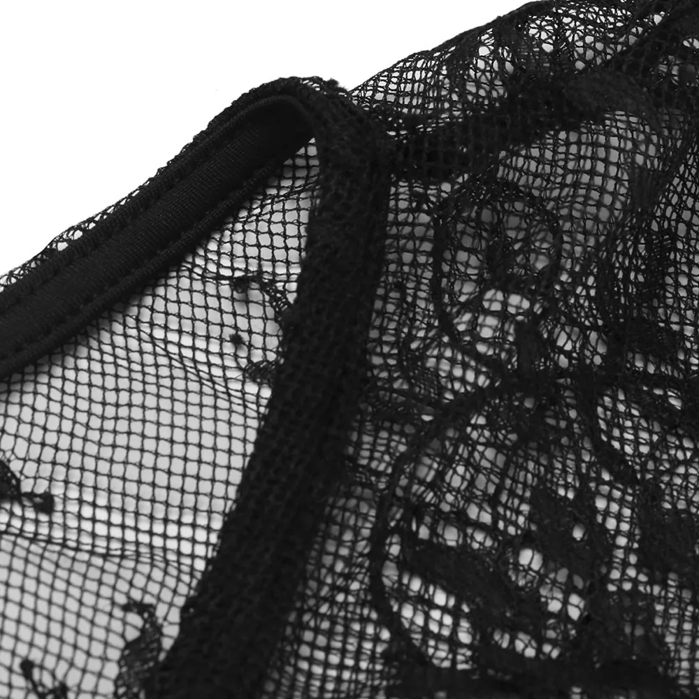 Сексуальное прозрачное однотонное двойное кружево комплект элегантный