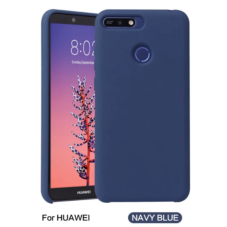 Тёмно-синий Для huawei Honor 7A 7C 7S Pro силиконовый+ TPE противоударный мягкий сенсорный чехол для Honor 10 Lite 7 C A S Pro чехол на заднюю панель s - Цвет: Тёмно-синий