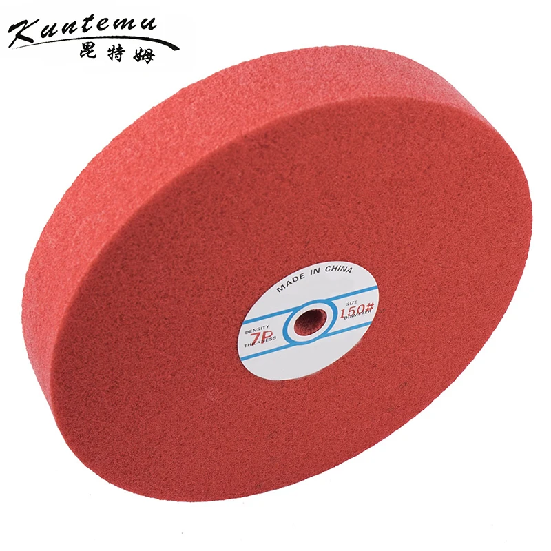 

1PC 300mm Grit 150 Red Fiber Polishing Wheel With 7P For Metal Polishing