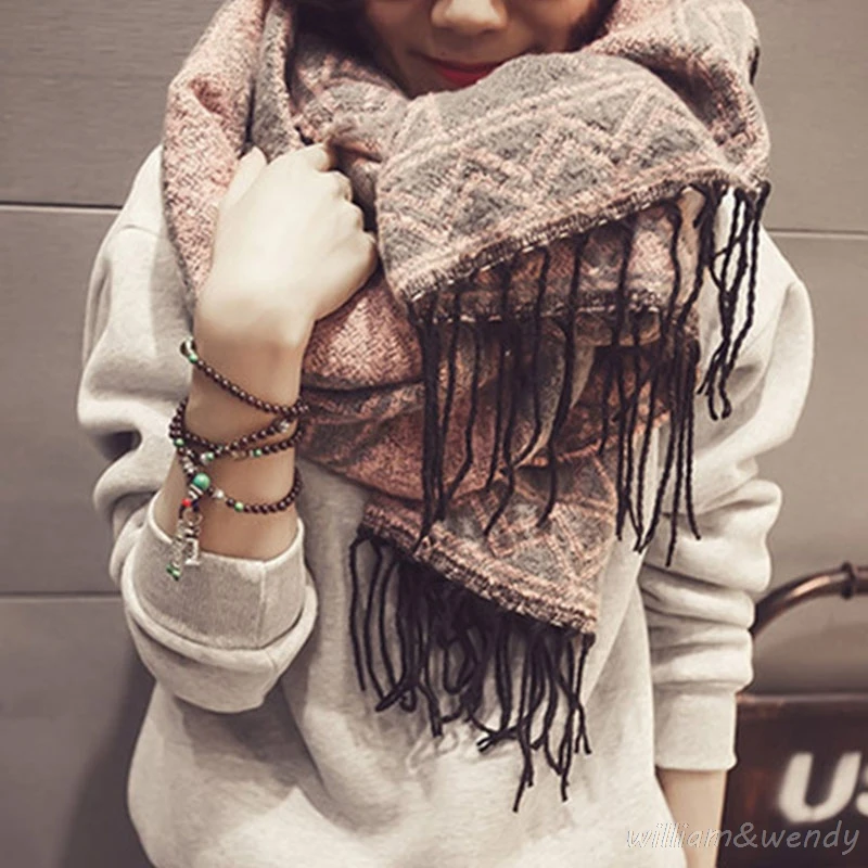 2018 корейский Для женщин Полотенца Туника плед Маска ветер Роскошная шаль