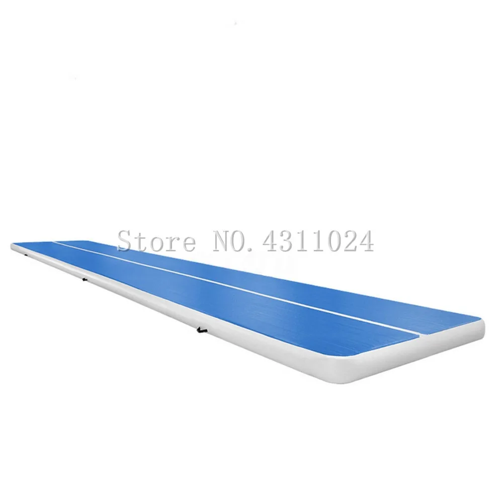 Купить 8*2 м надувные гимнастические маты для пневматического трека, маты для чирлидинга, тренировочный пляж для гистики на воде (толщина 8 дюймов)