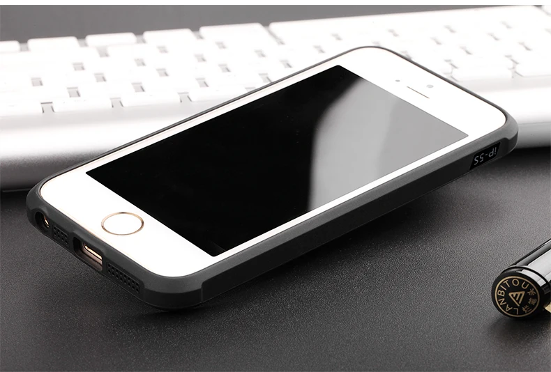 Для iPhone SE Case Задняя Крышка Помощи антидетонационных Броня Кремния шкафы Apple Iphone
