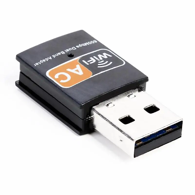 Беспроводной USB WiFi адаптер 600 Мбит/с PC сетевая карта 2,4+ 5G двойной диапазоновый приемник 600 Мбит/с Высокоскоростная передача 11AC двойная частота