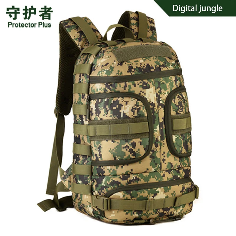 Digital jungle Мужской военный рюкзак высокого качества, водонепроницаемый нейлоновый женский повседневный рюкзак для путешествий DSLR камеры, камуфляжная сумка для ноутбука - Цвет: Digital jungle