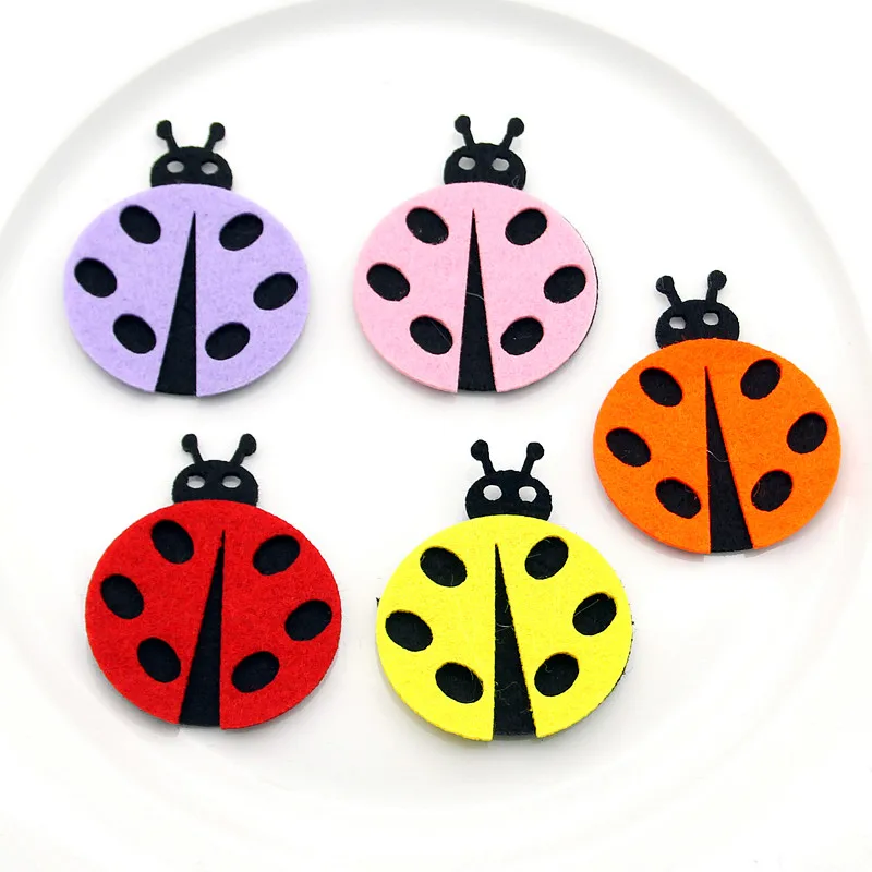 5 шт. детская фетровая игрушка божья коровка|ladybug toys|ladybug materialladybug cartoon |
