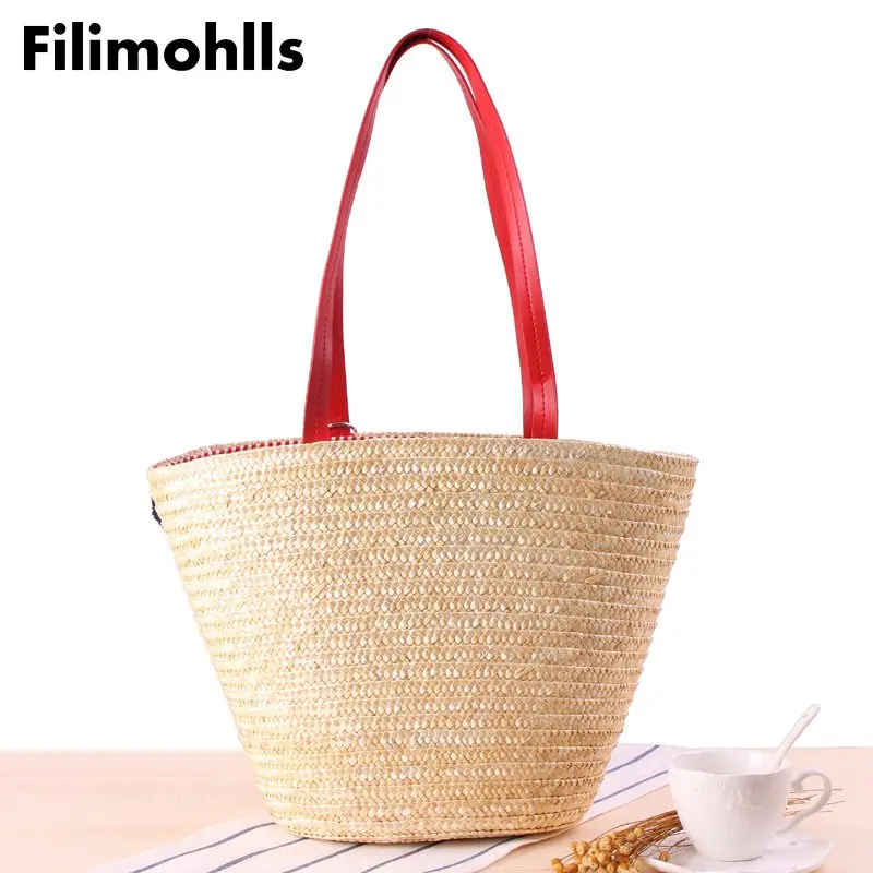 2019 красочные большие пляжные сумки с шариками роскошная дизайнерская соломенная