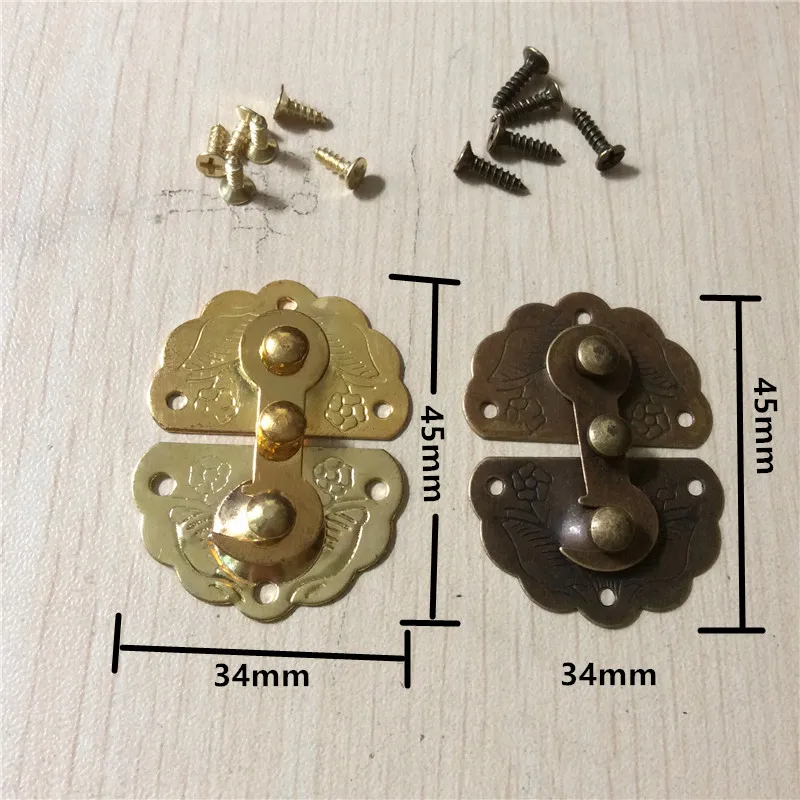 Винтажная железная защелка декоративная DIY Ювелирная Подарочная деревянная
