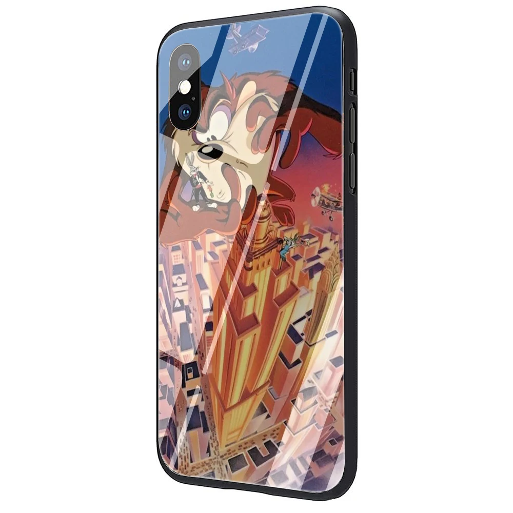 Looney Tunes Тасманский Дьявол Taz закаленное стекло чехол для телефона iPhone 5 5S 6 6s Plus 7 8 Plus X XR XS 11 Pro Max - Цвет: G6