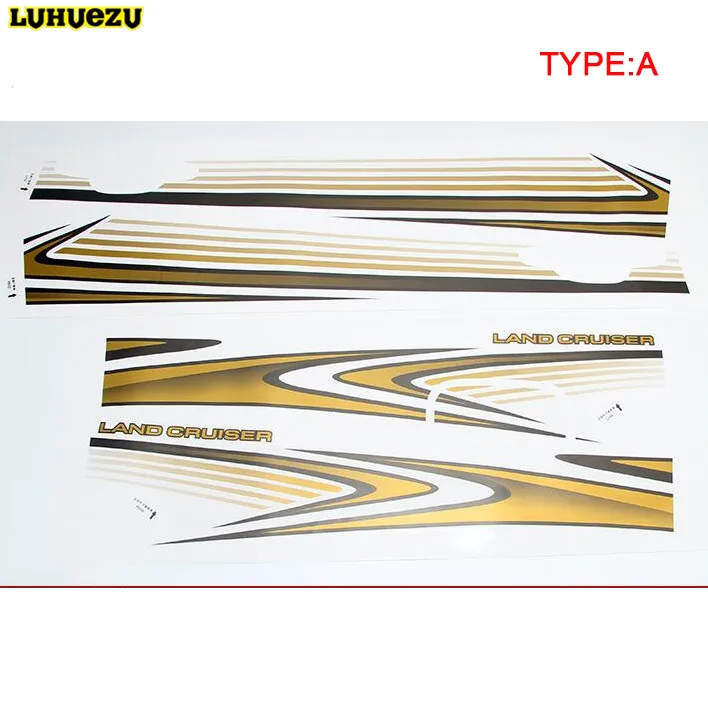 Наклейка на корпус автомобиля Luhuezu OEM стикер дверь для Toyota Land Cruiser Prado LC120 2003 2009