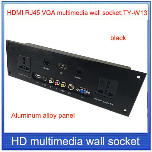 Настенная розетка HD HDMI VGA USB Сеть RJ45 Видео информационная Выходная