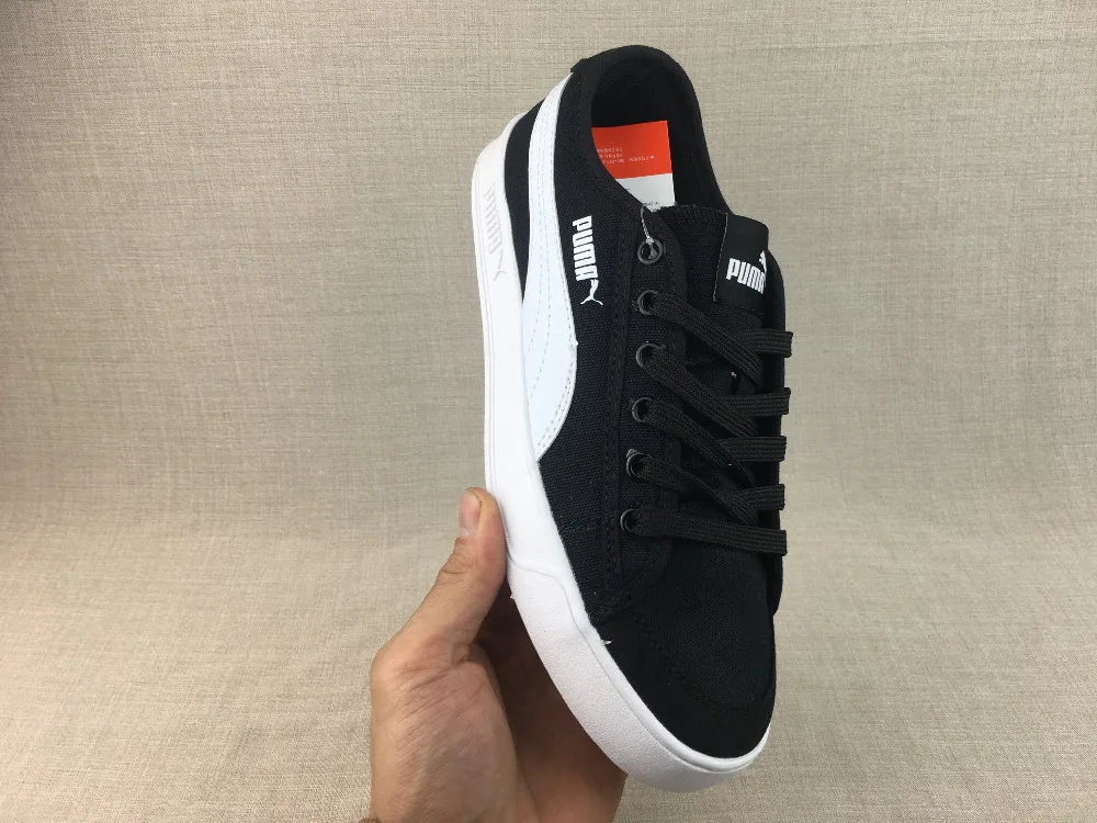 Бесплатная доставка 2018 ретро черно белые мужские Puma открытой улыбкой