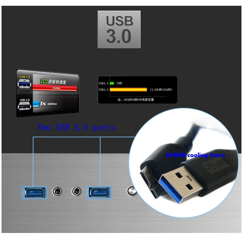 Jonsbo RM2 HTPC мини алюминиевое шасси, ATX маленький чехол для компьютера, поддержка ATX материнская плата по стандарту ATX блок питания