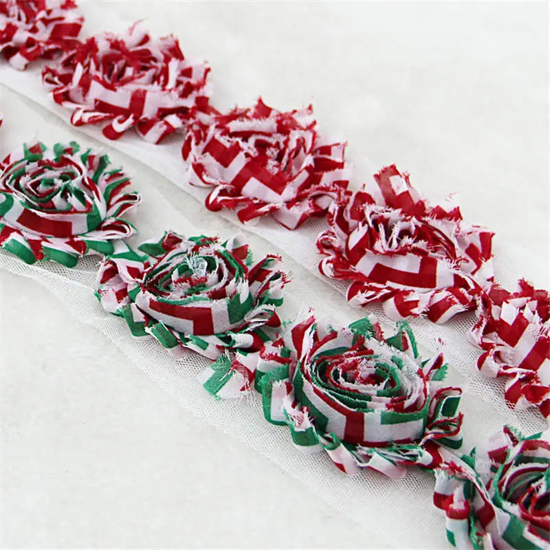 DoreenBeads рождественское кружевное шифоновое кружево цветок Роза Форма Garment Accessories