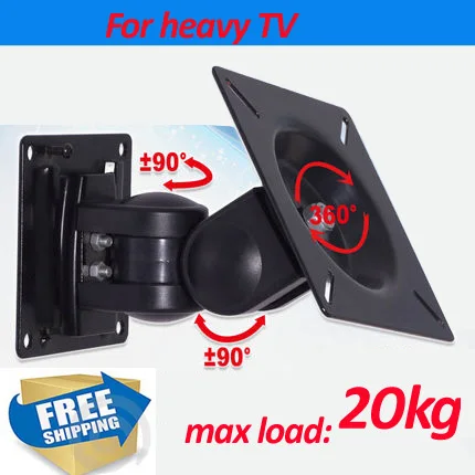 Lcd-7R 1"-27" 2" VESA 80X80 90X90 100X100 75X75 Поворот 360 наклон выдвижной полный движения настенный кронштейн lcd крепление