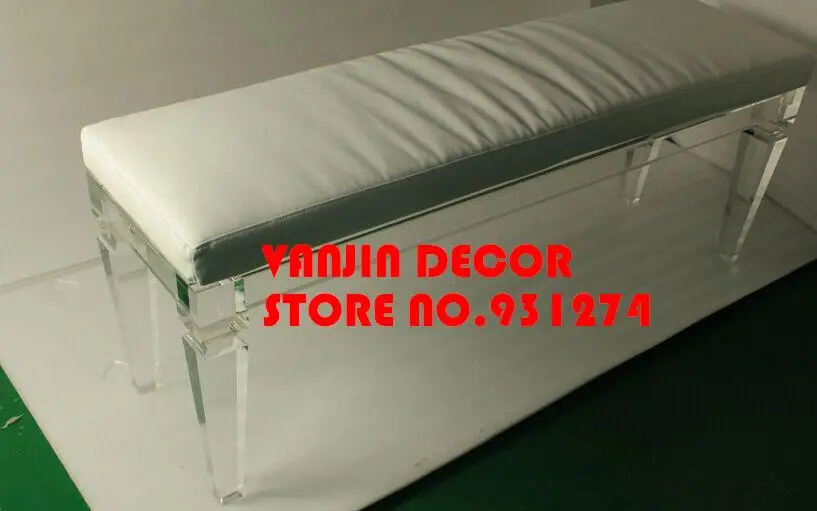 

Lucite Акриловая прикроватная скамья, Lucite гостиная диван Османская