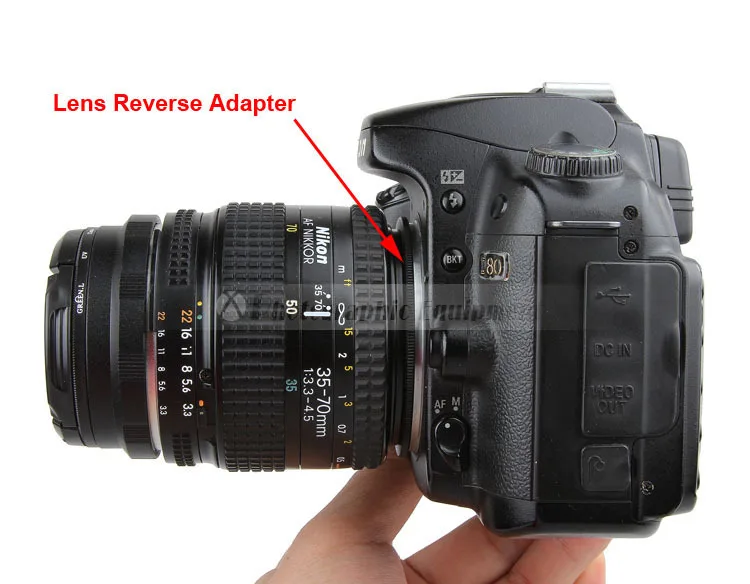 РЕВЕРСИВНОЕ кольцо адаптер для макрообъектива (AI 52mm) 52 мм объектива NIKON D5300 D5500 D3300