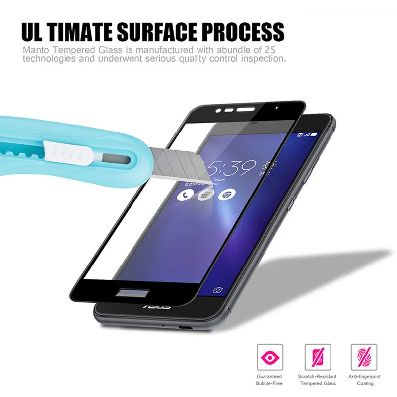 Полное покрытие закаленное стекло пленка для Asus Zefone 4 Max ZC554KL ZE554KL ZD553KL ZD552KL 3 ZE520KL