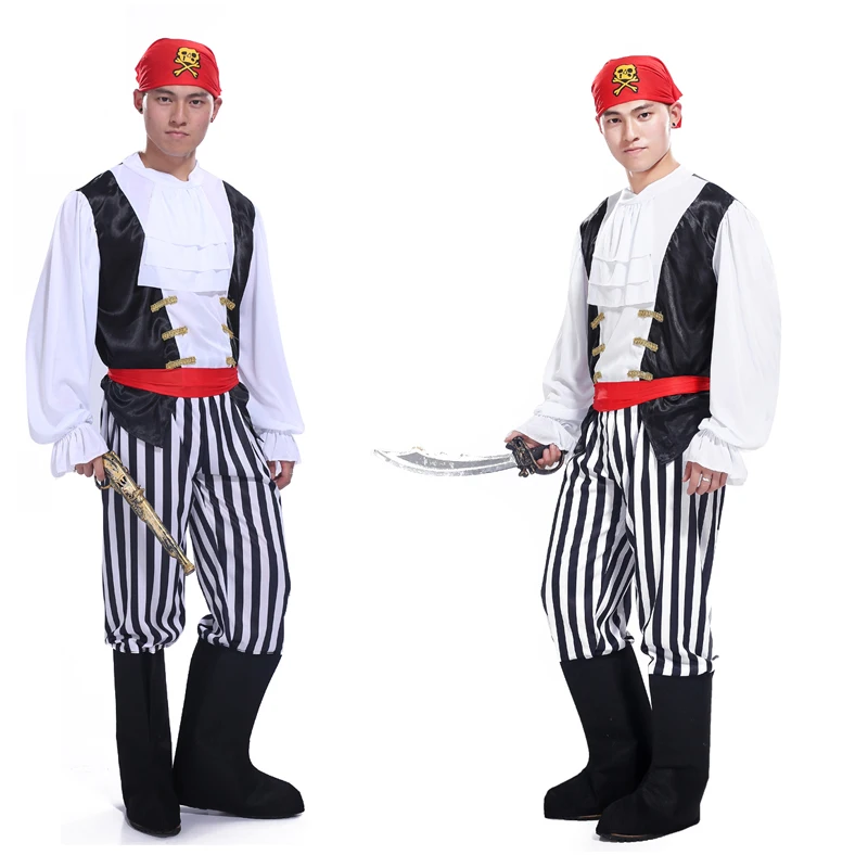 Маскарадный костюм на Хэллоуин для взрослых пиратский капитан Джек Пираты