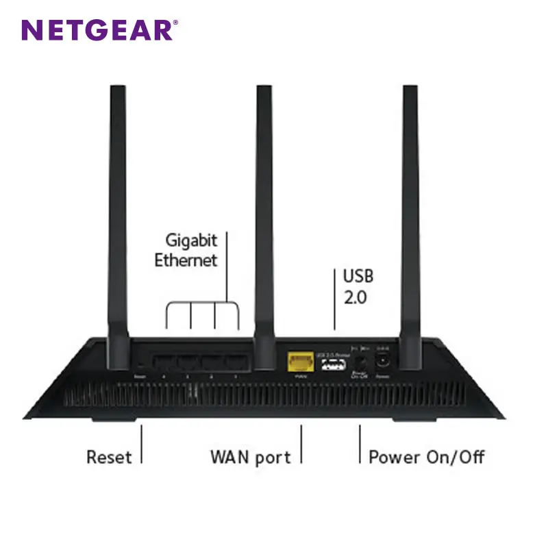 NETGEAR Nighthawk R6800 ac1900 Беспроводной 802.11ac двухдиапазонный гигабитный Смарт Wi-Fi USB3.0 multi