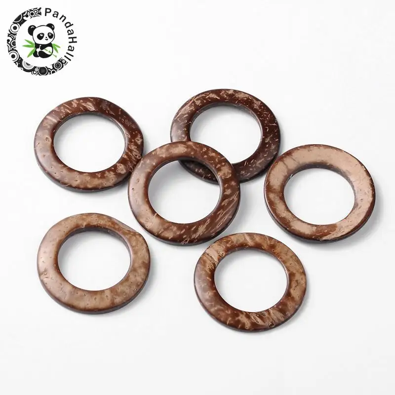 Coco Nut Beads Brown Donut 38mm in diameter | Украшения и аксессуары