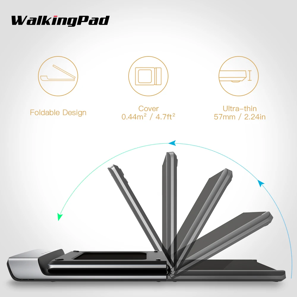 Быстрая Xiaomi Mijia Smart WalkingPad складной нескользящий автоматический контроль скорости светодиодный дисплей снижение веса беговая дорожка