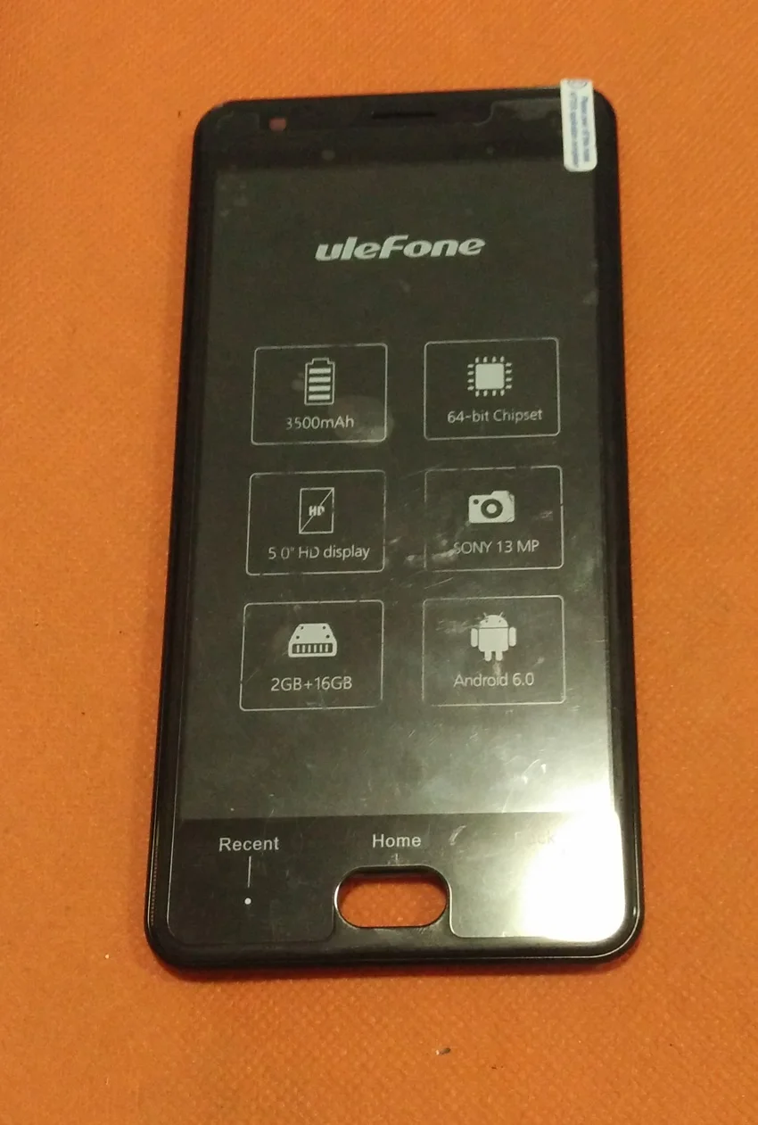 Б/у Оригинальный сенсорный экран и ЖК-дисплей + рамка для UleFone U008 Pro MT6737
