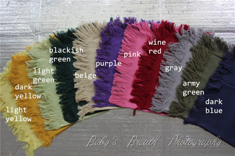 

5pcs/LOT Mix Colors Burlap Jute Layers Linen Layering Blankets Newborn Photo Prop Basket Filler