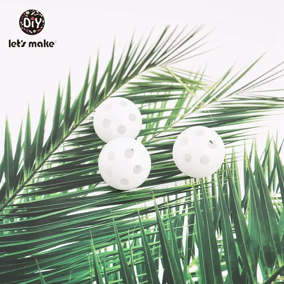 

Let's make 24mm 20pcs Hot Selling White Christmas Bells Noise Maker Insert Replacement Toys Rattle Ball Hollow Bell Balls