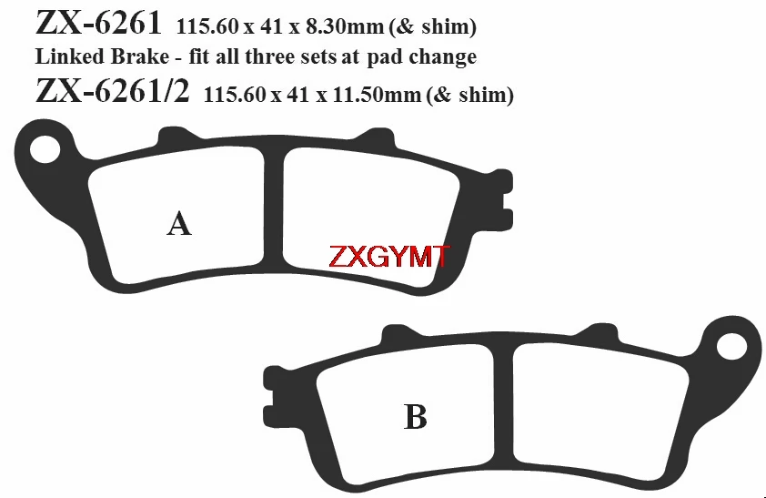 Спекания HH тормозные колодки для HONDA FJS 600 FJS600 Silverwing 2001 - 2008 спереди и сзади 08 01 07 06 05