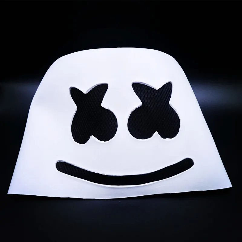 Топ 10 диджеев Marshmello шлем музыкальный фестиваль Зефир голова Маска Новинка костюм вечерние резиновая маска с латексом белый